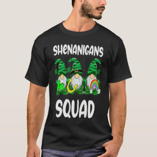 T-shirt Shenanigans Squad Gnomes St Patrick's Day Men Wome