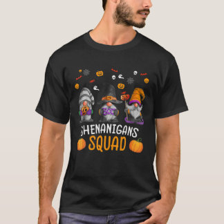 T-shirt Shenanigans Squad Halloween Gnomes Citrouille Hall