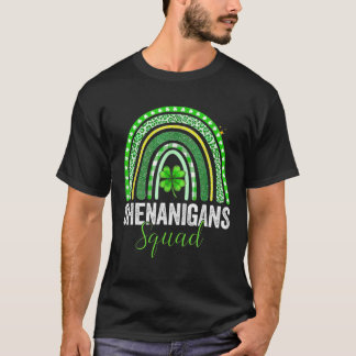 T-shirt Shenanigans Squad Irish Rainbow Happy St Patrick'
