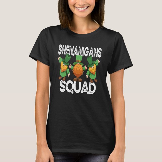 T-shirt Shenanigans Squad Irish St Patricks Day Gnomes Sha (Devant)