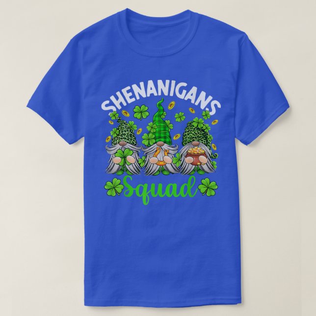 T-shirt Shenanigans Squad Jour de la Saint Patrick Gnome G (Design devant)