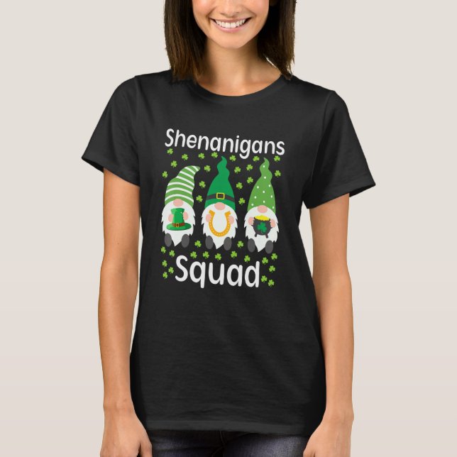 T-shirt Shenanigans Squad Jour de la Saint Patrick Gnomes  (Devant)