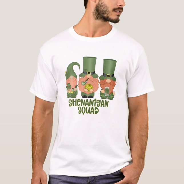 T-shirt Shenanigans Squad Jour de la Saint Patrick Gnomes  (Devant)