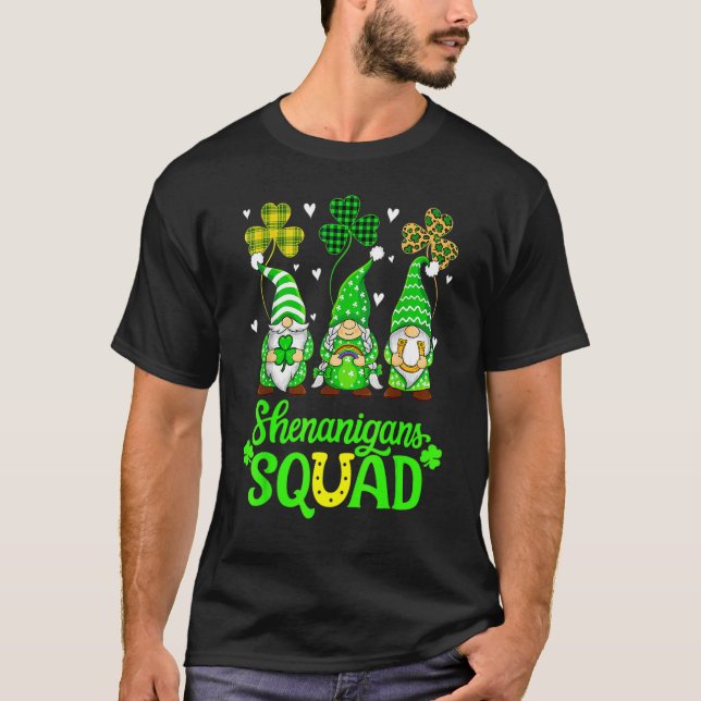 T-shirt Shenanigans Squad Jour de la Saint Patrick Gnomes  (Devant)