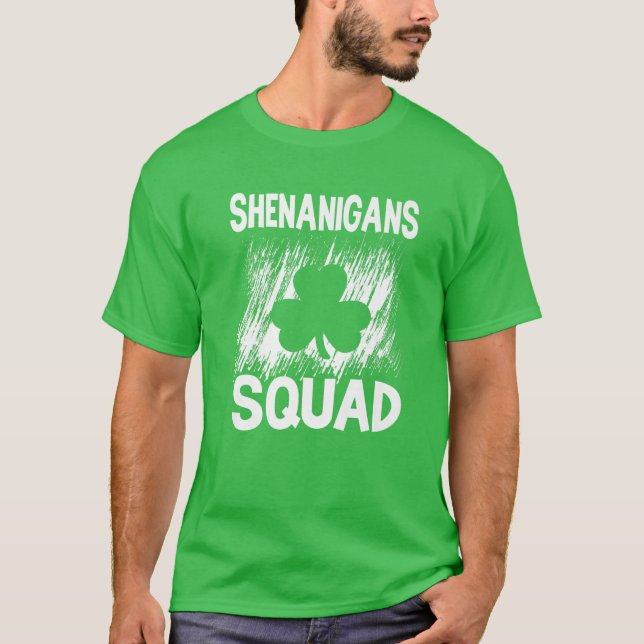 T-shirt Shenanigans Squad Jour de la Saint Patrick Irlanda (Devant)