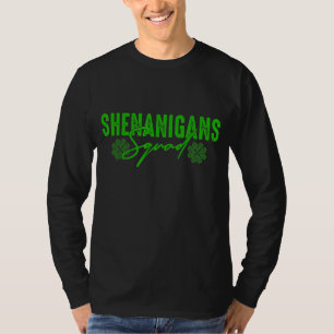 T-shirt Shenanigans Squad St Patrick S Day Drôle Shamrocks