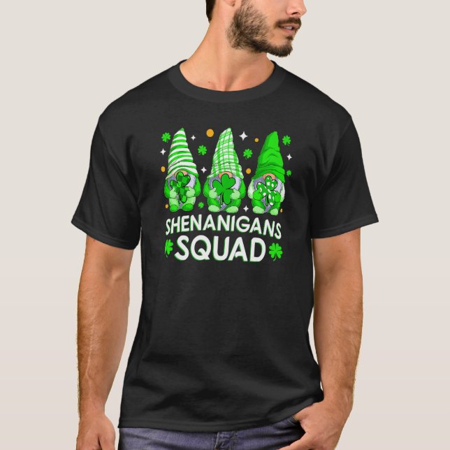 T-shirt Shenanigans Squad St Patrick's Day Gnomes Gnomies  (Devant)