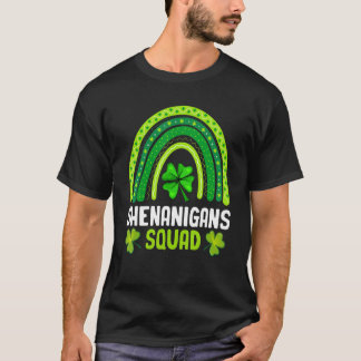 T-shirt Shenanigans Squad St Patrick's Day Rainbow Shamroc
