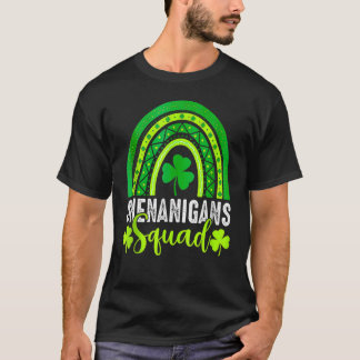 T-shirt Shenanigans Squad St Patrick's Day Rainbow Shamroc