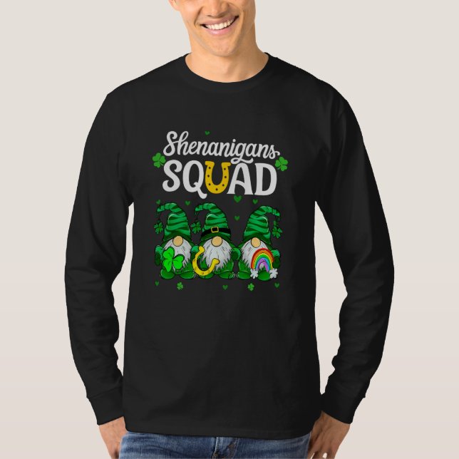 T-shirt Shenanigans Squad Teachers St Patricks Day Gnomes (Devant)