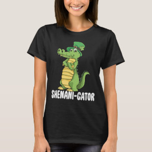 T-shirt Shenanigator Saint Patrick Day Alligator irlandais