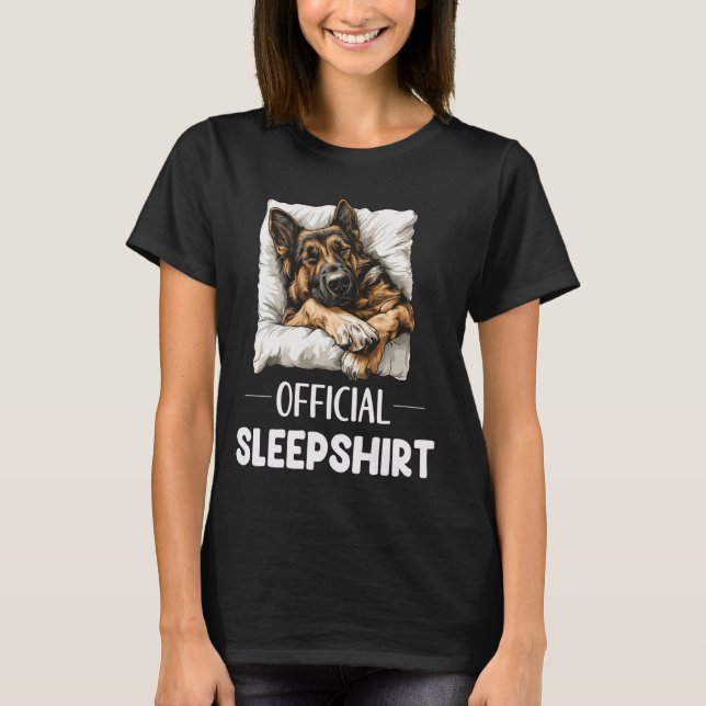T-shirt Shepherd Sleepshirt officiel allemand Amoureux des (Devant)