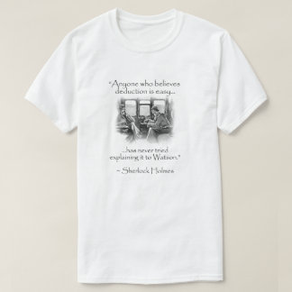 T-shirt Sherlock Holmes - Citations modernes erronées