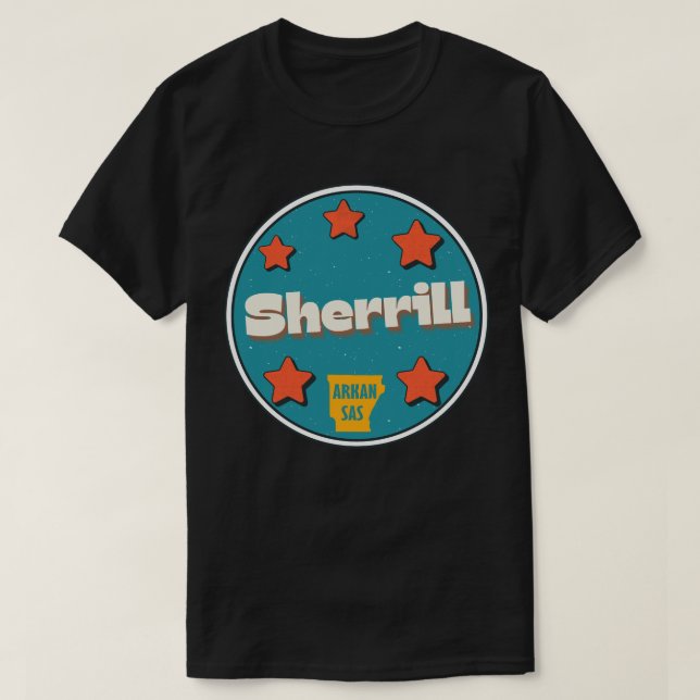 T-shirt Sherrill, Arkansas (Design devant)