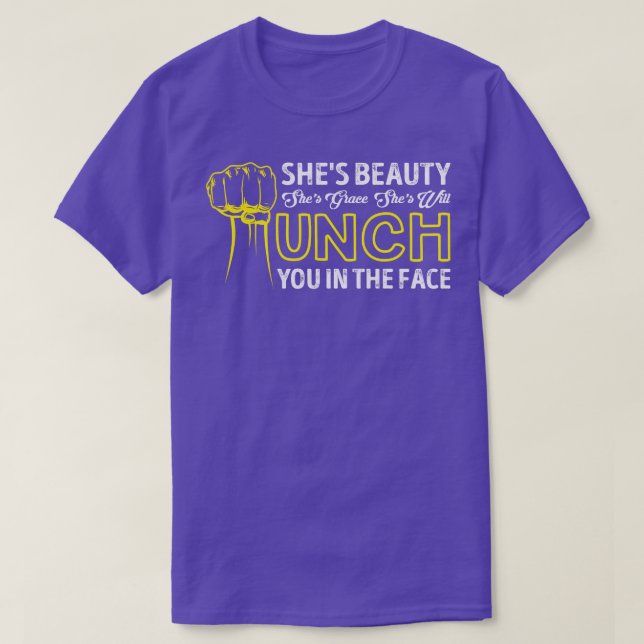 T-shirt Shes Beauté Shes Grace Shell Vous Punch Dans Le Vi (Design devant)