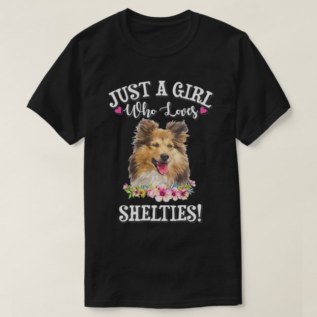 T-shirt Shetland Sheepdog  (Design devant)