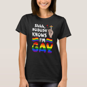 T-shirt Shhh Personne ne sait que je suis Gay Lgbt Pride