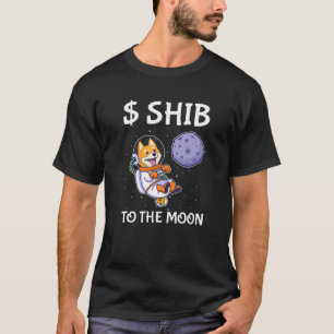 T-shirt Shiba À La Lune Citation Amusante Shiba Inu Pièce 