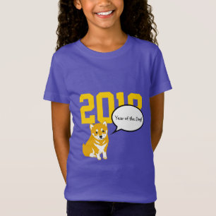 T-Shirt Shiba Chien Année Zodiaque chinois Anniversaire Pu