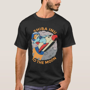 T-shirt Shiba Inu à la lune Bitcoin Crypto Doge Coin Tok
