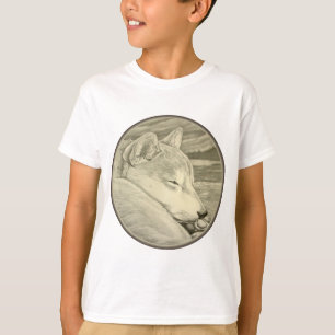 T-shirt Shiba Inu Art Amoureux des chiens de l'enf