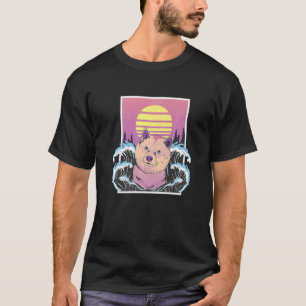 T-shirt Shiba Inu Chien Soft Vaporwave Esthétique Japonais