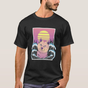 T-shirt Shiba Inu Chien Soft Vaporwave Esthétique Japonais