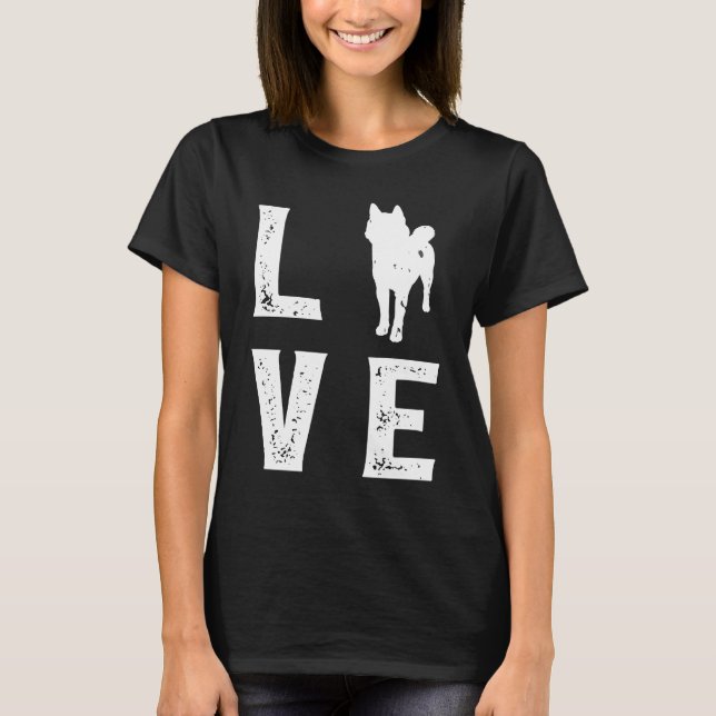 T-shirt Shiba inu Love (Devant)