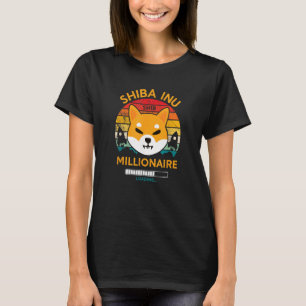 T-shirt Shiba Inu Millionaire Chargement - Funny Retro SHI