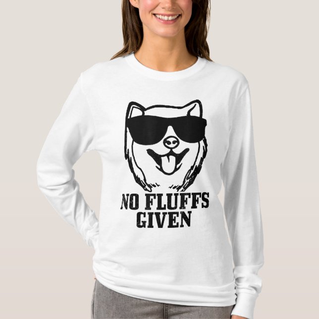 T-shirt Shiba Inu Pas De Fluffs Donné Chien Shiba Maman Pa (Devant)