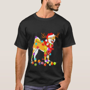 T-shirt Shiba Inu Santa Hat Xmas Amoureux des chiens