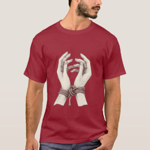 T-shirt Shibari à mains liées