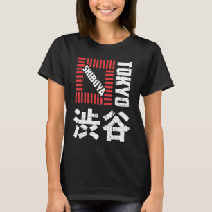 T-shirt Shibuya Tokyo Japon Souvenir Japonais Kanji Shibuy