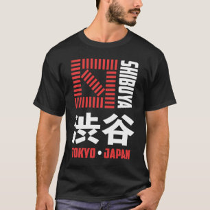 T-shirt Shibuya Tokyo Japon Souvenir Japonais Kanji Shibuy