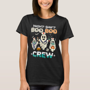 T-shirt Shift Boo Boo Équipage Infirmière Ghost Infirmière