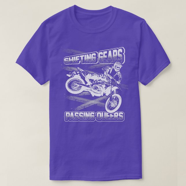 T-shirt Shifting gears Passing queers  (Design devant)
