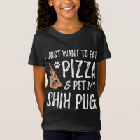 Shih carlin Amoureux des chiens Pizza Funny Chien