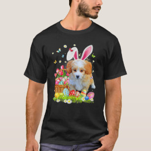 T-shirt Shih Poo Dog Ear Easter Eggs Funny Easter Day