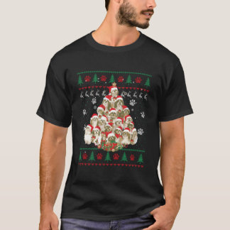 T-shirt Shih Tzu cadeau Amoureux des chiens de Noël Vilain