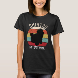 T-shirt Shih Tzu est Mon Esprit Animal Chien Hommes Femmes