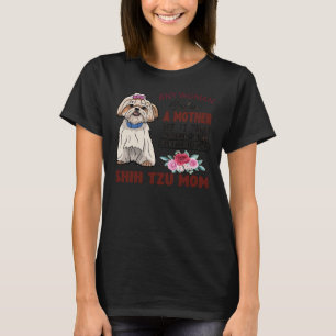 T-shirt Shih Tzu Maman Et Masque Visage