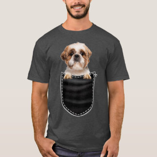 T-shirt Shih Tzu Race Amoureux de les chiens Best Dog Pock