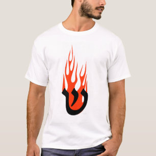 T-shirt Shin avec des flammes