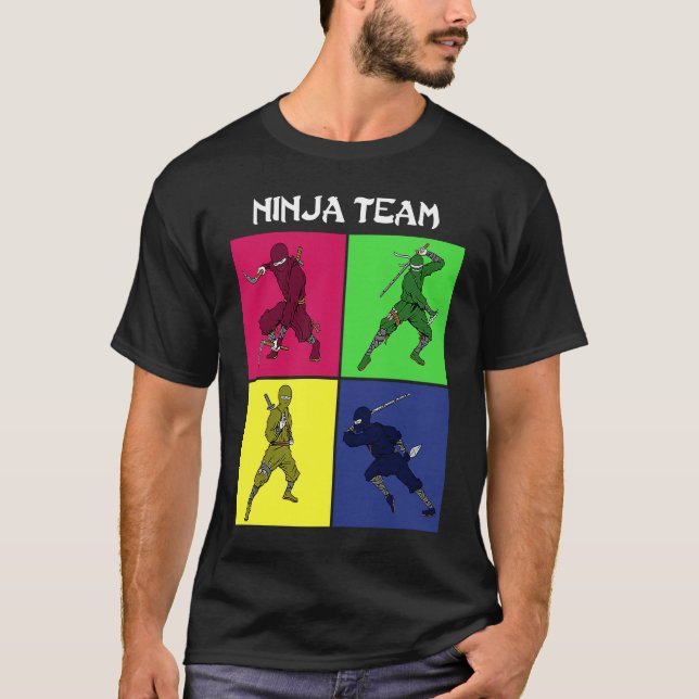 T-shirt shinobi Japanese ninjas aesthetic graphics (Devant)