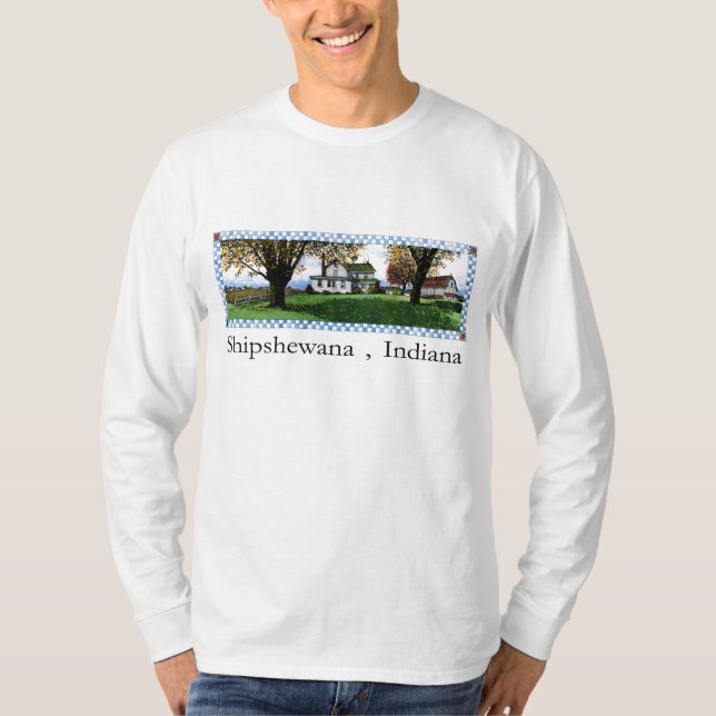 T-shirt Shipshewana à la maison amish, Indiana (Devant)