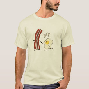 T-shirt Shir de pièce en t d'oeufs et de meilleurs amis