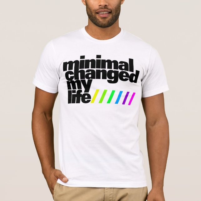 T-shirt Shirt - au minimum changed my LIFE 1 (Devant)