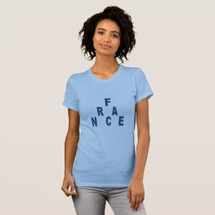 T-Shirt-Shirt-blaue feine Jersey für Frauen in Fra T-Shirt
