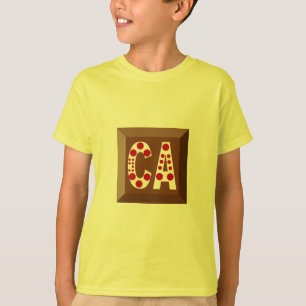 T-Shirt-Shirt blauer Jersey CANADA CHOCOLATE CANDI T-Shirt
