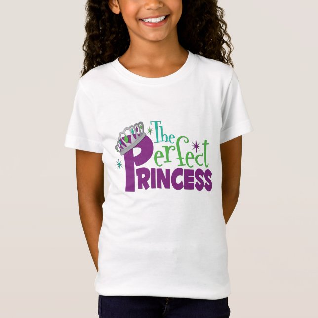 T-Shirt shirt parfaite de princesse Girl's de Fitted (Devant)